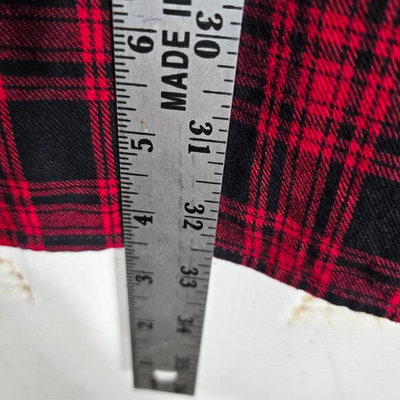 Duluth Trading‎ Button Down Flannel Shirt XL Men's Long Sleeve Red Black Plaid - Picture 10 of 10